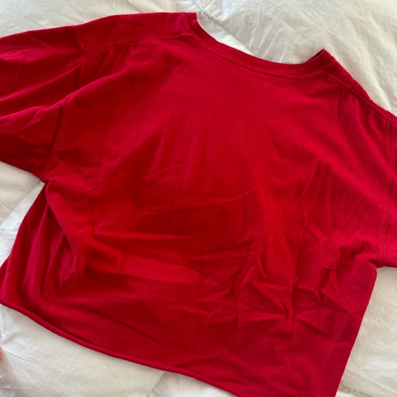 Shred Collective Red Crop Top Tee - Picture 4 of 4